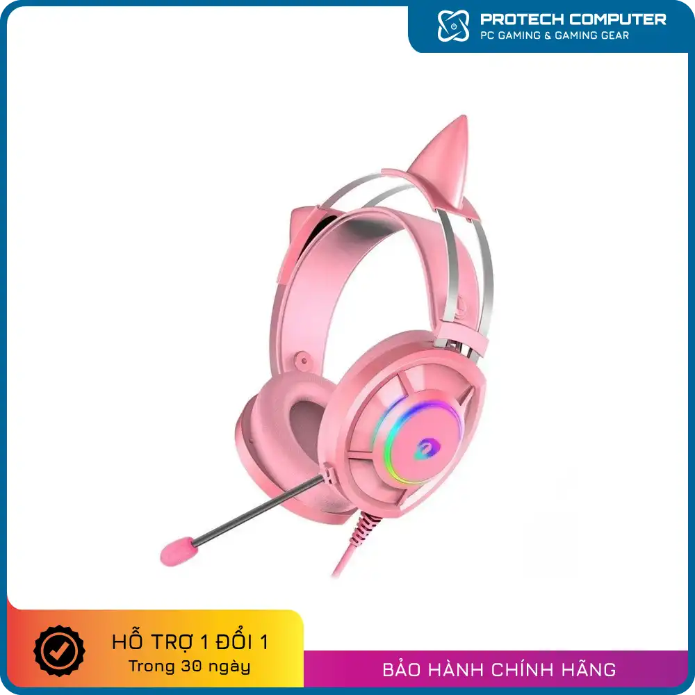 Tai nghe DareU EH469 7.1 RGB Pink